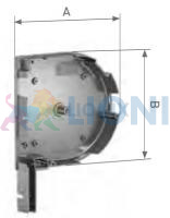 ALUTECH SF-R/137u-B: Крышка боковая роллетная SF-R/137u-B (цв. 101  - Белый). Боковая круглая. фото