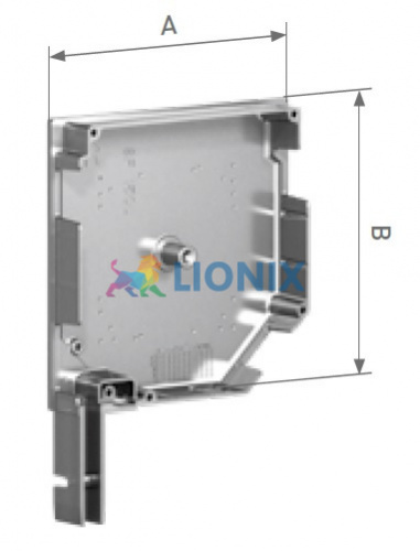 ALUTECH SF45/137u: Крышка боковая роллетная SF45/137u (цв. 00  - Неокрашенный). 45 - градусная. фото
