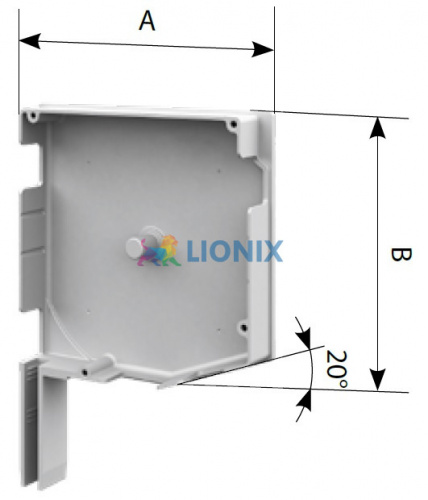 ALUTECH SF20/150: Крышка боковая роллетная SF20/150 (цв. 00  - Неокрашенный). 20 - градусная. фото